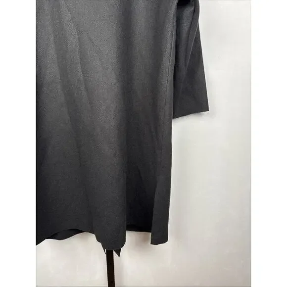 NEW Sadie & Sage Open Front Coat Womens Small Black Relaxed Lagenlook Minimalist - Picture 9 of 12